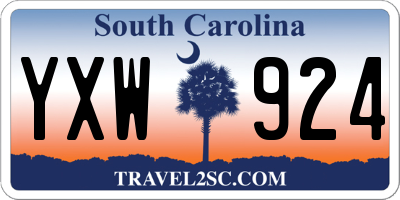 SC license plate YXW924
