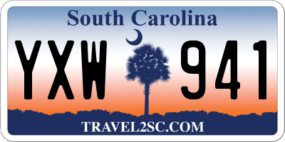 SC license plate YXW941