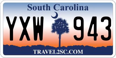 SC license plate YXW943