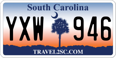 SC license plate YXW946