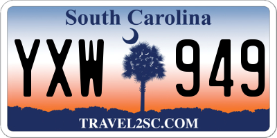 SC license plate YXW949