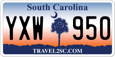 SC license plate YXW950