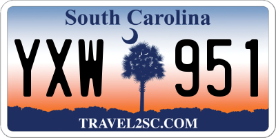SC license plate YXW951