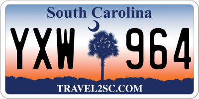 SC license plate YXW964