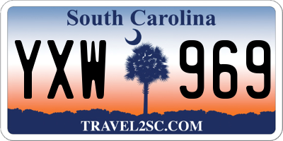 SC license plate YXW969
