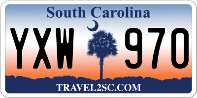 SC license plate YXW970
