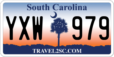 SC license plate YXW979
