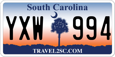 SC license plate YXW994