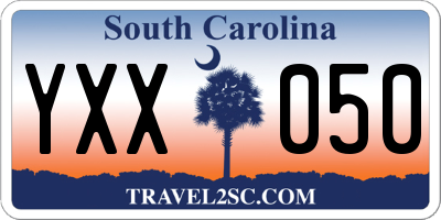 SC license plate YXX050
