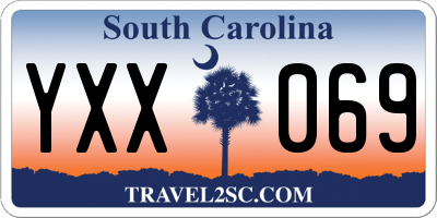 SC license plate YXX069