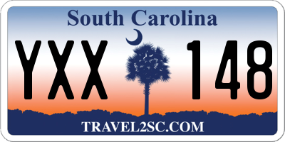 SC license plate YXX148