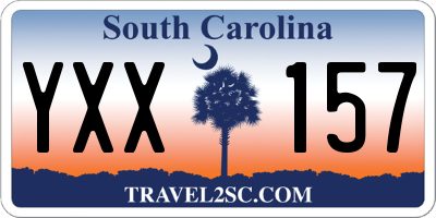 SC license plate YXX157