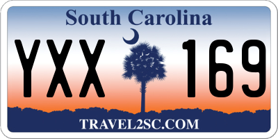 SC license plate YXX169