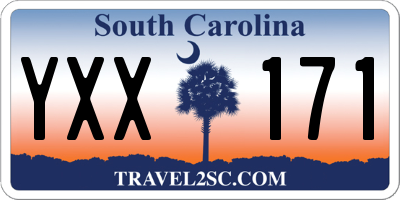 SC license plate YXX171