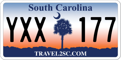 SC license plate YXX177
