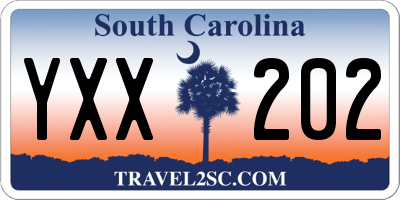 SC license plate YXX202