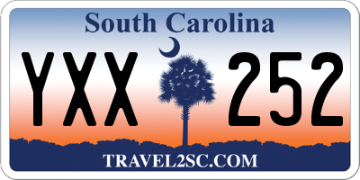 SC license plate YXX252