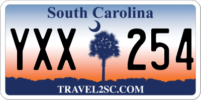 SC license plate YXX254