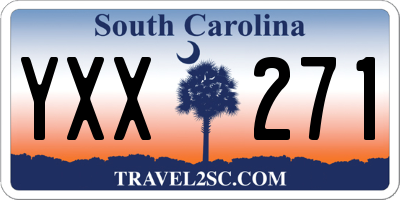 SC license plate YXX271