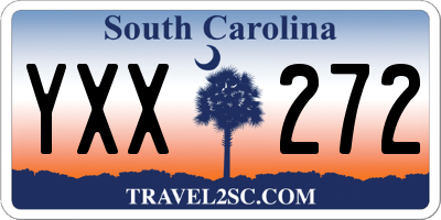 SC license plate YXX272