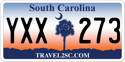 SC license plate YXX273