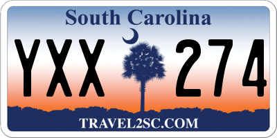 SC license plate YXX274