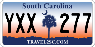SC license plate YXX277