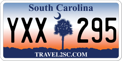 SC license plate YXX295