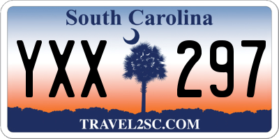 SC license plate YXX297
