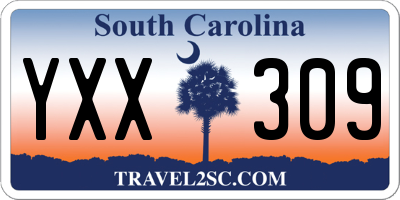 SC license plate YXX309