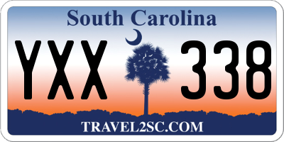 SC license plate YXX338