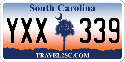 SC license plate YXX339