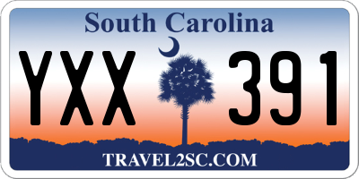 SC license plate YXX391