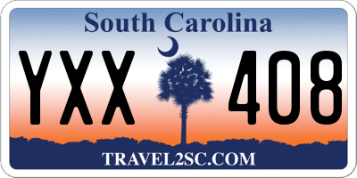 SC license plate YXX408