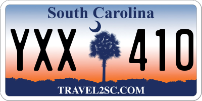 SC license plate YXX410