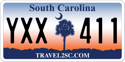 SC license plate YXX411
