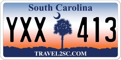 SC license plate YXX413