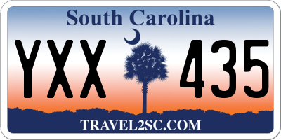 SC license plate YXX435