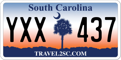 SC license plate YXX437