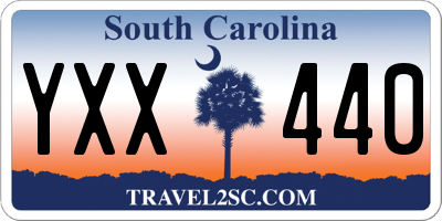 SC license plate YXX440