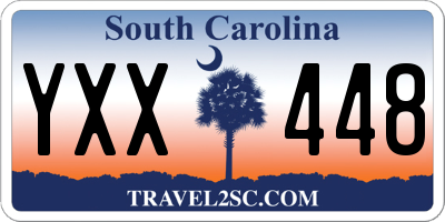 SC license plate YXX448