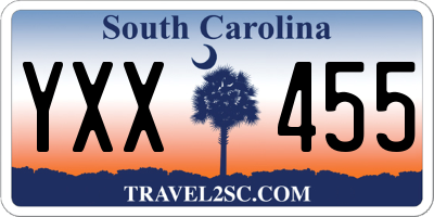 SC license plate YXX455