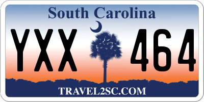 SC license plate YXX464