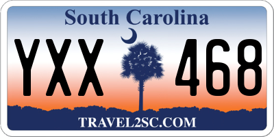 SC license plate YXX468