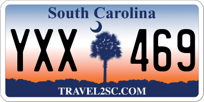 SC license plate YXX469