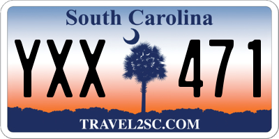 SC license plate YXX471
