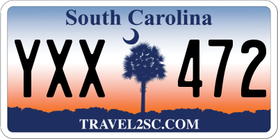 SC license plate YXX472