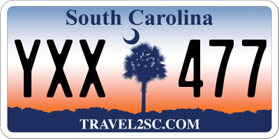 SC license plate YXX477
