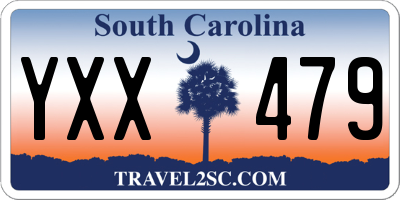 SC license plate YXX479