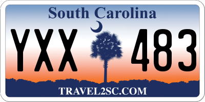 SC license plate YXX483